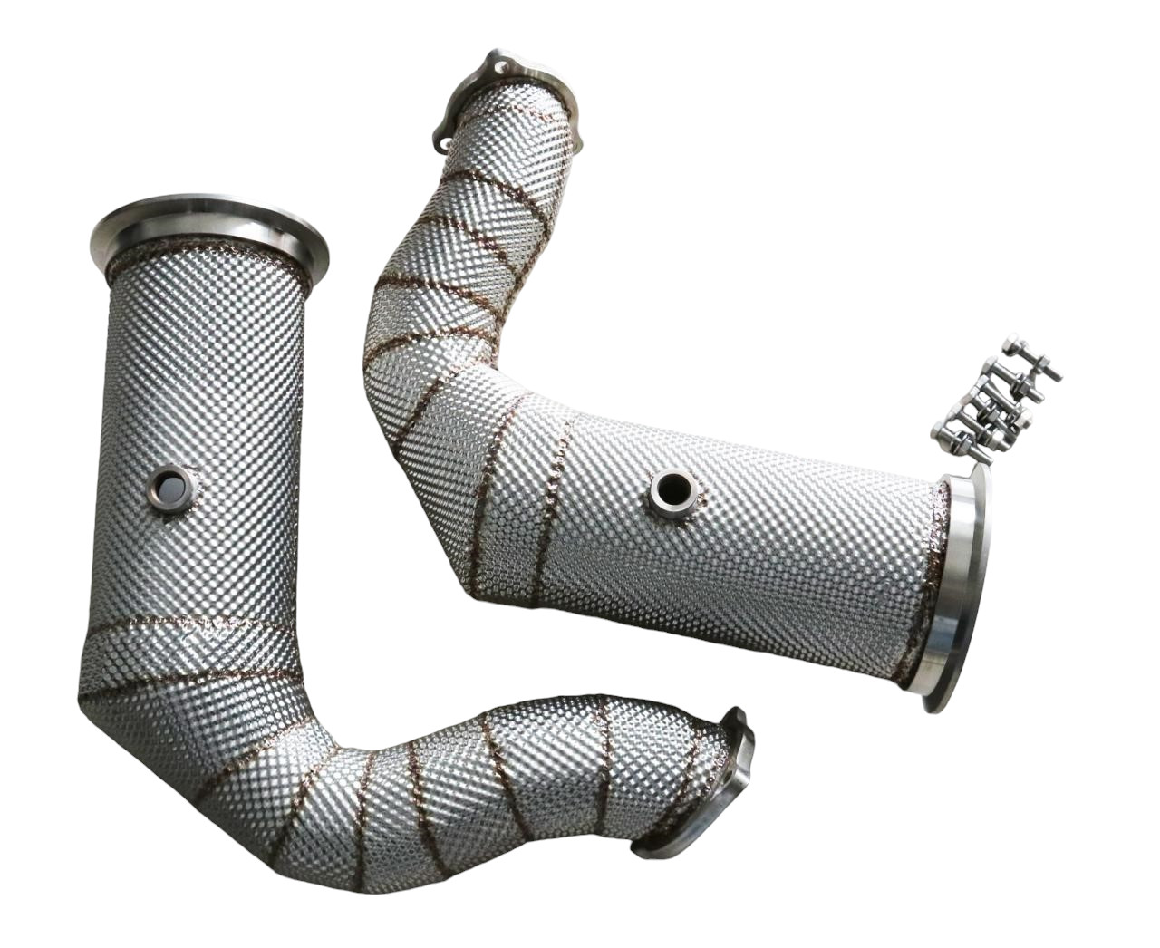 Untd. Performance Catless W/Shield Downpipe - Porsche Cayenne Turbo S E-Hybrid / Cayenne Turbo S E-Hybrid 4.0L