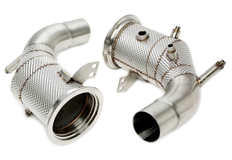 Untd. Performance Catted 200 Cell Downpipe W/ Shield - Porsche 911 992 3.0L DFI