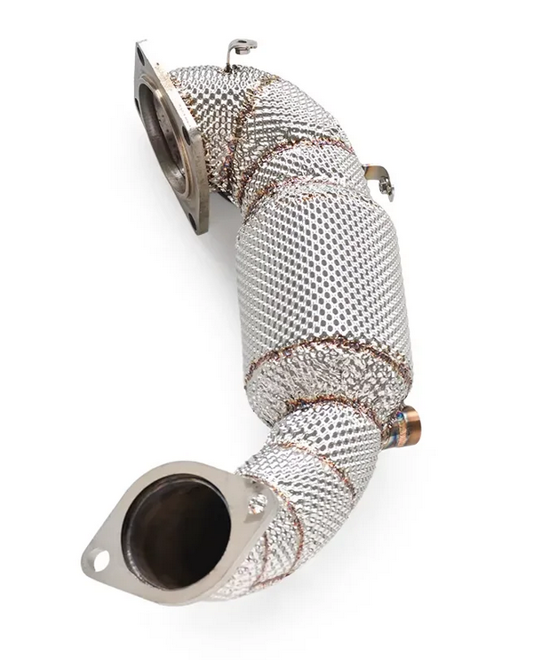 Untd. Performance Catless W/ Heat Shield Exhaust Downpipe - Hyundai i30 N 2017-2023